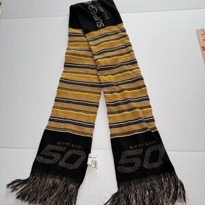 Forever Collectibles Black and Gold Super Bowl 50 Scarf